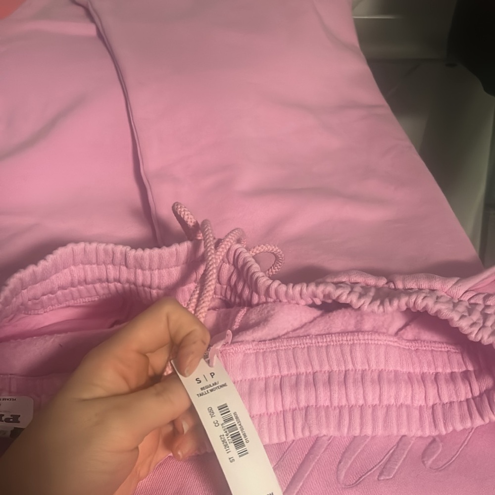 PINK Victoria's Secret Light Pink flare sweats - Picture 2 of 2